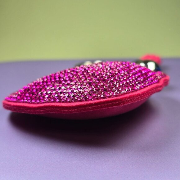 Rhinestone Heart Keychain With Tassel & Clasp (NWOT) - Picture 6 of 6